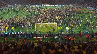 Invasión de campo tras histórica clasificación de Nantes a la final de Copa de Francia