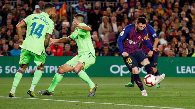 Barcelona vs. Levante: Mejores imágenes del golazo de Lionel Messi. (Foto: AFP)