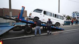 Sutran multa a 20 vehículos por realizar servicio de transporte sin autorización