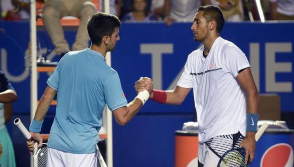 Nick Kyrgios se refirió al caso de Novak Djokovic en Australia. (Foto: AFP)