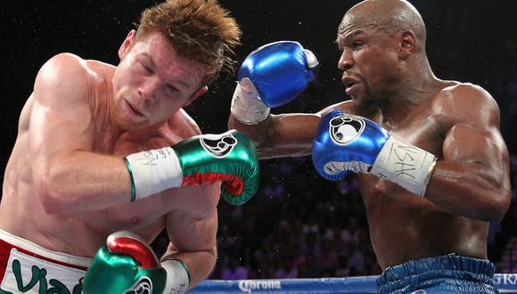 Floyd Mayweather es el único que pudo vencer al Canelo Álvarez. (Foto: AFP).