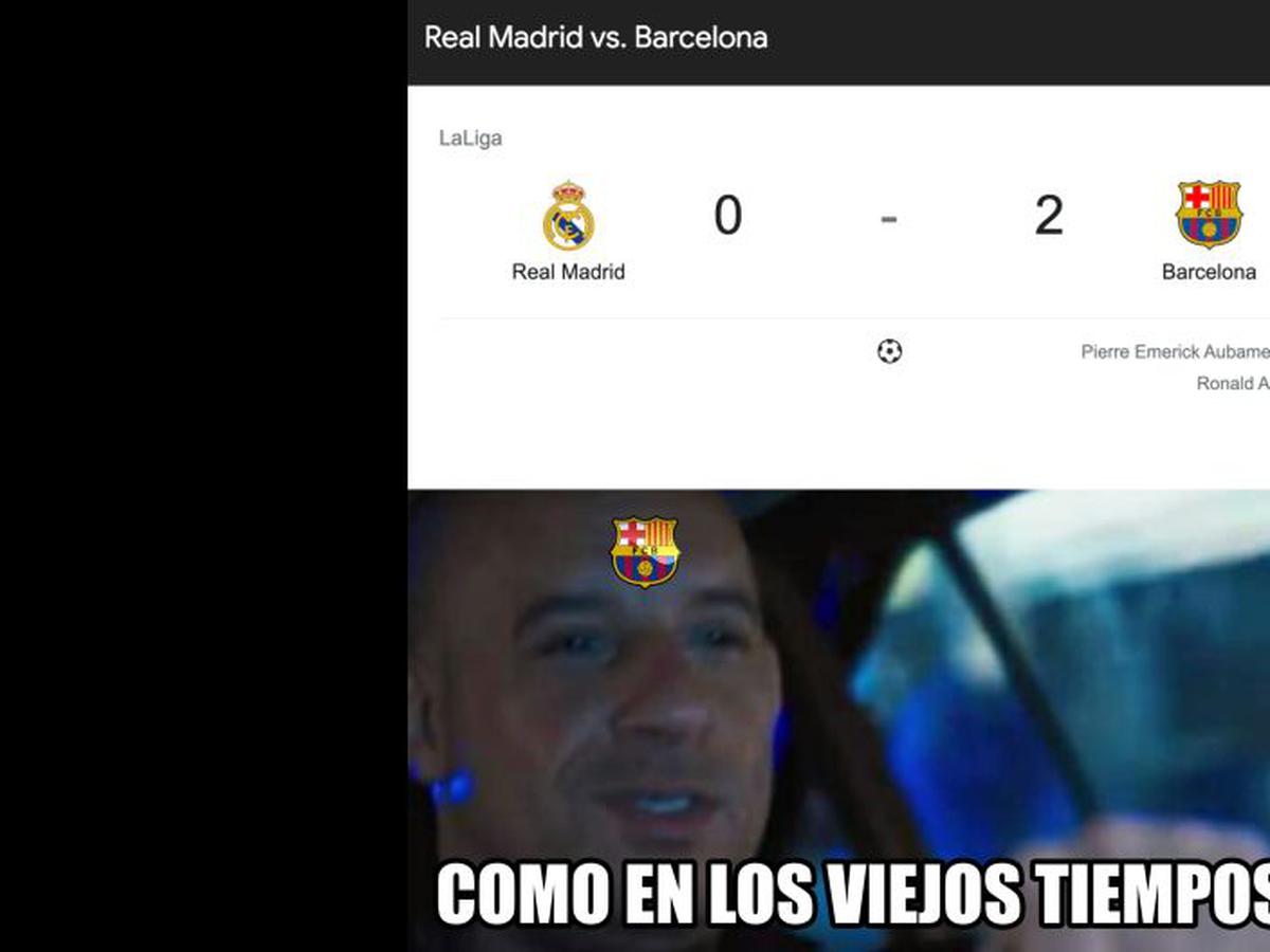 Memes Barcelona Vs Real Madrid Los Mejores Memes De La Goleada 4 0 De Cules En El Santiago Bernabeu Por Laliga Fotos Rmmd Deporte Total El Comercio Peru