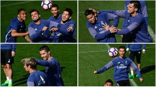 Real Madrid: buen ánimo en último entrenamiento previo al derbi