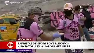Coronavirus en Perú: hinchas de Sport Boys reparten alimentos a familias vulnerables de Ventanilla