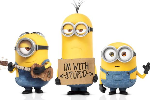 From left to right Stuart, Kevin and Bob, the main characters from the movie "Minions".  (Photo: Universal Studios)