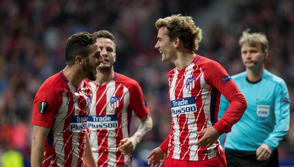 Atlético de Madrid vs. Sporting Lisboa EN VIVO EN DIRECTO: por los cuartos de final de la Europa League. (Foto: EFE)