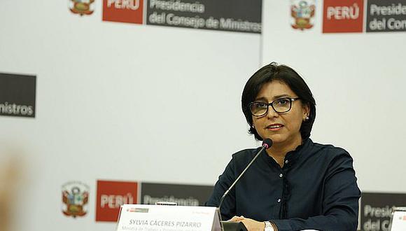 Sylvia Cáceres, ministra de Trabajo y Promoción del Empleo. (Foto: GEC)