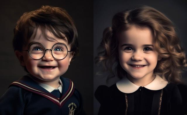 Harry Potter y Hermione Granger.