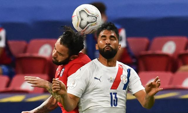 Chile vs. Paraguay jugaron por Copa América 2021. Foto: AFP