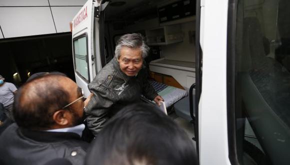 Ex presidente Fujimori sufrió crisis de hipertensión, detalló Aguinaga. (Foto: Hugo Pérez/El Comercio)