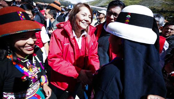 La exministra Bustamante participó en el proceso de diálogo con Las Bambas y Fuerabamba, en abril de este año. (Foto: Andina)