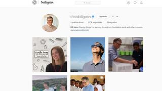 Bill Gates ya tiene cuenta en Instagram y miles de seguidores