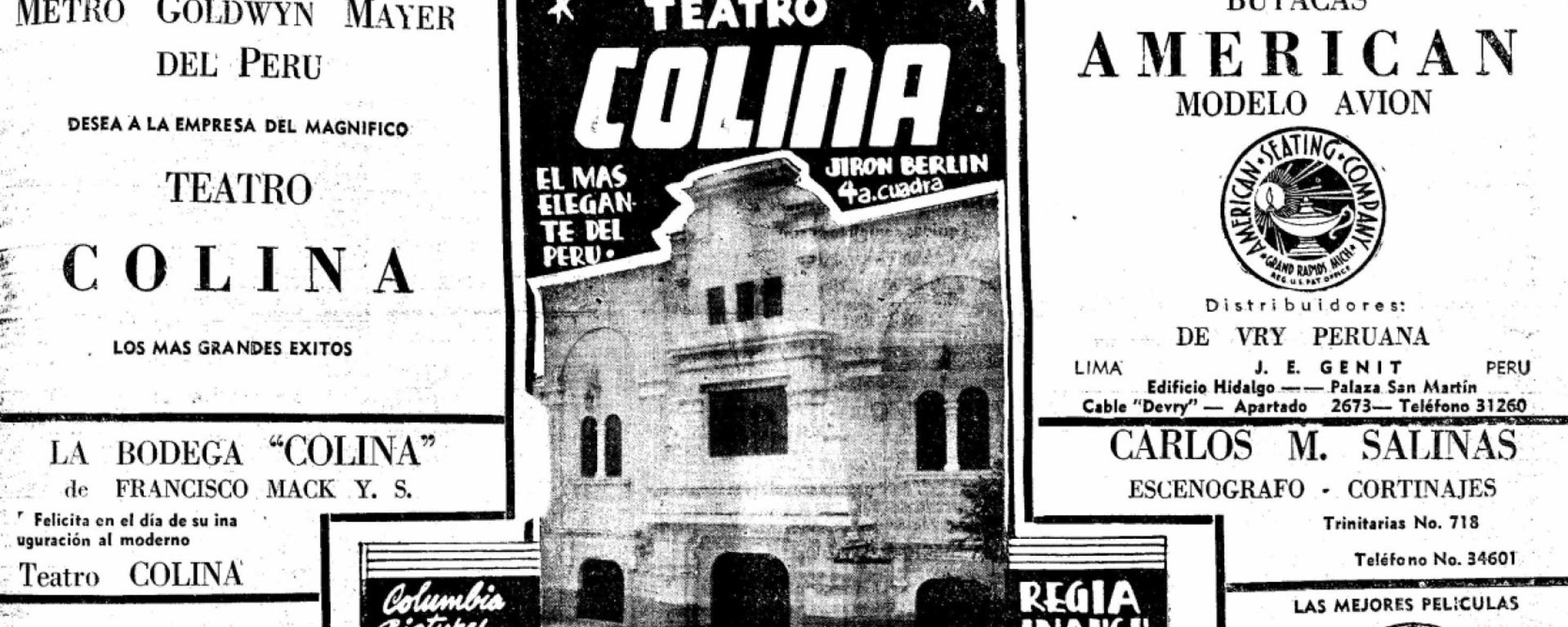 El cine Colina hubiera cumplido hoy 80 años de existencia: ¿Qué espectáculos disfrutaron los limeños en esta desaparecida sala?