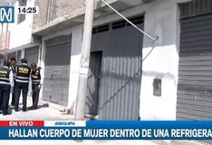 Arequipa: hallan a una mujer sin vida dentro de un refrigerador