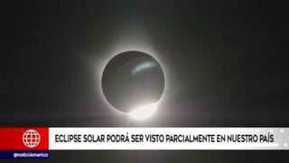 Eclipse solar se podrá ver en Perú