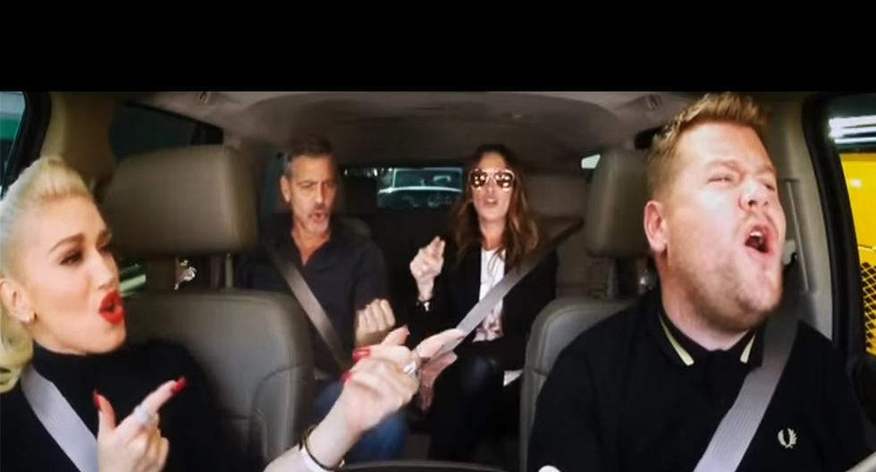 Mira el video del karaoke de Gwen Stefani, George Clooney y Julia Roberts. (Foto: Captura Youtube)