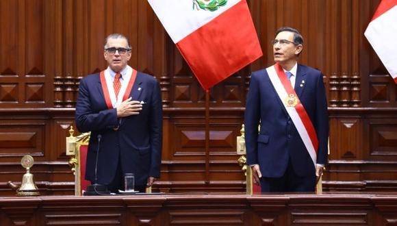 Las autógrafas remitidas al presidente Martín Vizcarra llevaban las firmas del titular del Legislativo, Pedro Olaechea y de la primera vicepresidenta Karina Beteta. (Foto: Congreso)