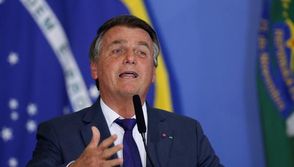 El presidente de Brasil, Jair Bolsonaro. Él ha convocado a varias manifestaciones que seguramente se cruzarán el martes. (REUTERS).