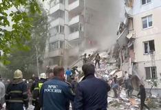 Rusia: al menos 6 muertos y más de 20 heridos en derrumbe parcial de edificio en ataques a Bélgorod