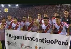 River Plate vs Lanús: ambos clubes enviaron mensaje de apoyo al Perú