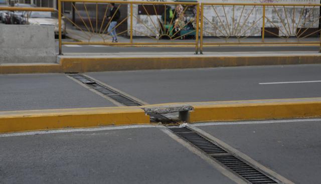 Nuevas grietas aparecen en el by-pass de 28 de Julio. (Foto: USI)