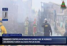 Dos niños fallecieron en incendio de una vivienda en Cercado de Lima