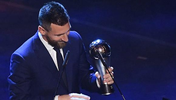 Lionel Messi ganó el The Best el 2019 tras imponerse a Van Dijk y Cristiano Ronaldo. (Foto: AFP)