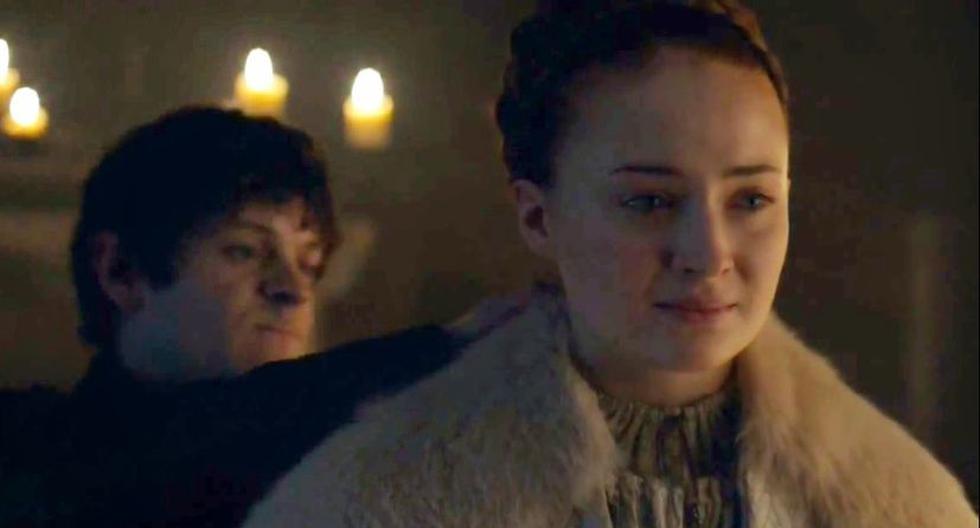Iwan Rheon es Ramsay Bolton y Sophie Turner es Sansa Stark en 'Game of Thrones' (Foto: HBO)