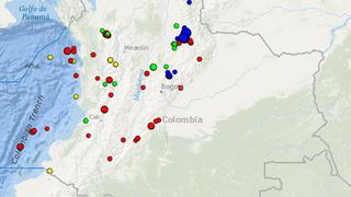 Sismo de magnitud 4,8 sacudió Colombia nuevamente sin dejar víctimas
