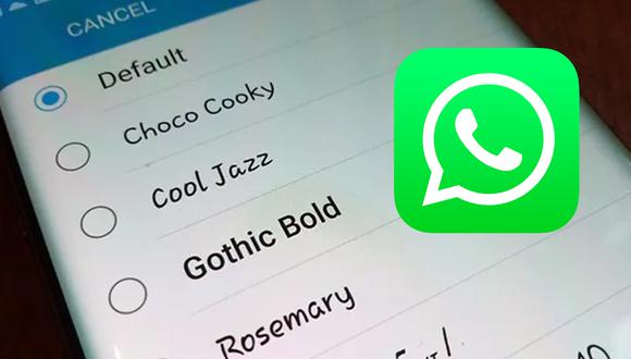 ¿Quieres cambiar las letras de tu WhatsApp? Entonces debes probar este sencillo truco. (Foto: WhatsApp)
