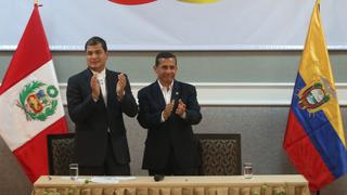 Ollanta Humala se reúne este viernes con Rafael Correa en Jaén