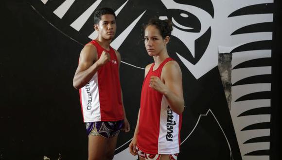 Dos peleadores peruanos competirán en el campeonato de la WMF, a celebrarse del 11 al 19 de marzo. (Foto: Alonso Chero/El Comercio)