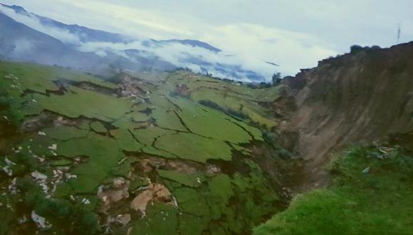 La última de ellas, producto de una falla geológica, se registró en el distrito cusqueño de Llusco, dejando hasta el momento 43 familias afectadas. (Foto: Gobierno Regional de Cusco)