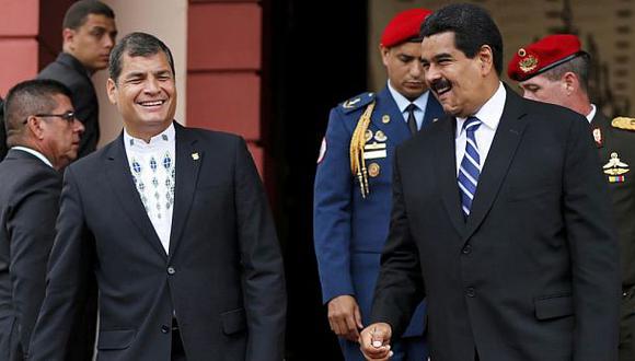 Correa dice que Maduro es incapaz de reprimir las protestas