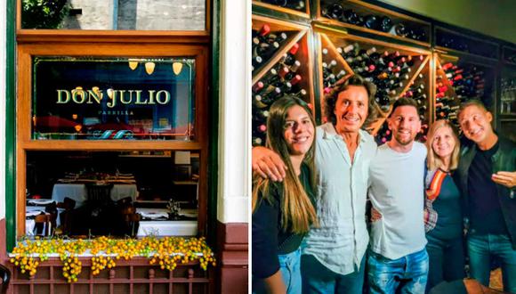 Lionel Messi visitó Don Julio, uno de los mejores restaurantes del mundo.