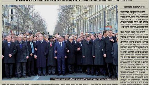 Twitter: diario borró a Merkel de la marcha por Charlie Hebdo