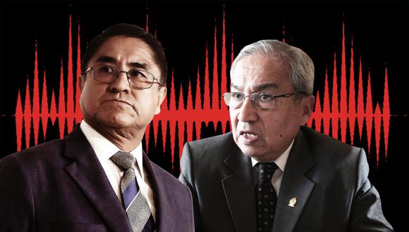 Difunden audio entre juez César Hinostroza y fiscal supremo Pedro Chávarry (Foto: Composición)