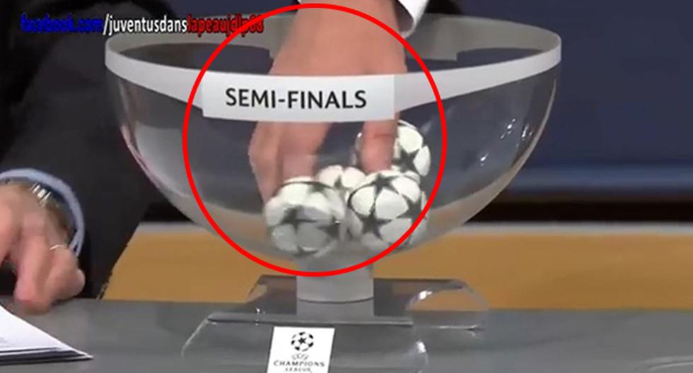 El sorteo de semifinales de la Champions League trae sospechas entre los hinchas. (Foto: captura)