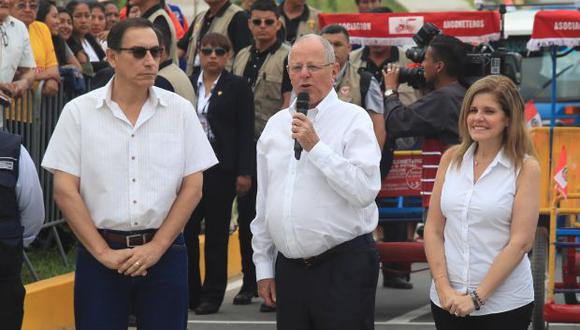 PPK, Vizcarra y Araoz se reunieron el último martes. No se juntaban desde una actividad de febrero de este año en Ancón, durante el gobierno del ex presidente . (Foto: Archivo El Comercio)