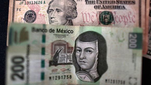El dólar se cotizaba en 21,8290 pesos en México. (Foto: AFP)