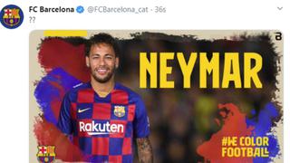 ¿Neymar al Barcelona? Las cuentas del club blaugrana fueron hackeadas 
