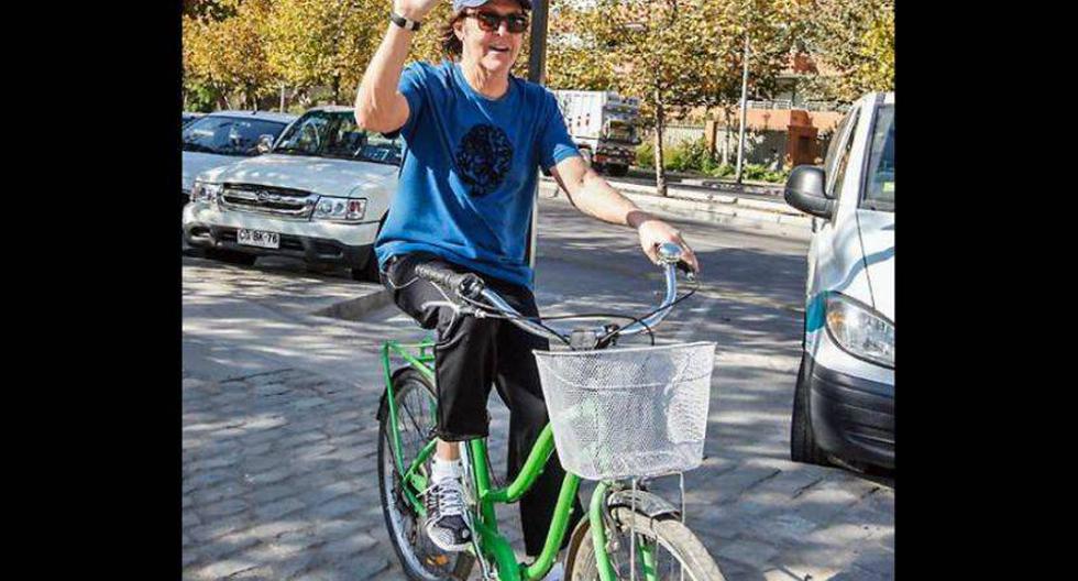 Paul McCartney y su afición por las bicicletas. (Foto: labicicletaverde.com)