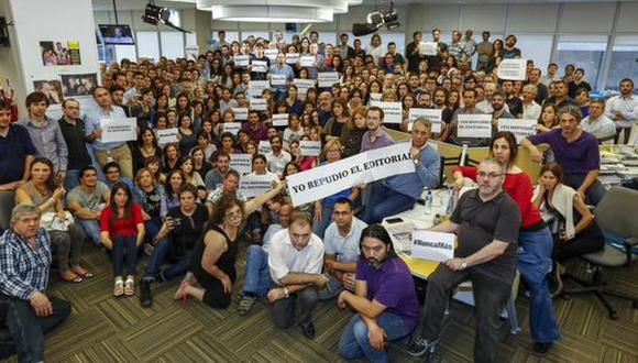 Periodistas de La Nación repudian editorial de su diario