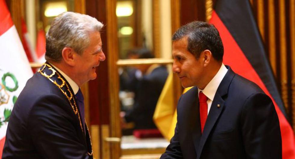 Presidente Humala destaca cooperación de Alemania con Perú. (Foto: Andina)