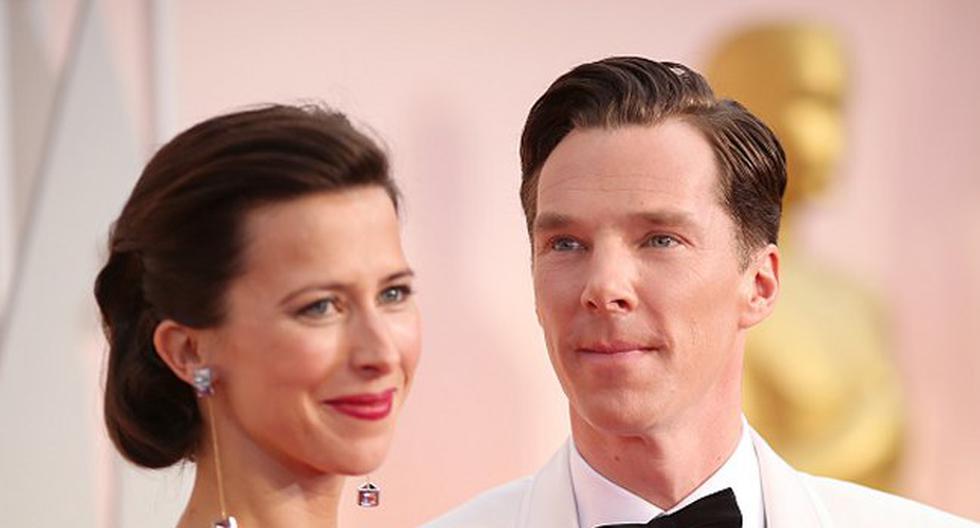 Benedict Cumberbatch y Sophie Hunter. (Foto: Getty Images)