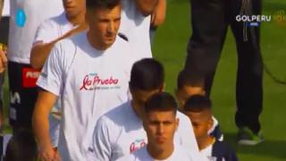 Alianza Lima vs. Melgar: blanquiazules saltaron al campo con solidario mensaje en el pecho | VIDEO