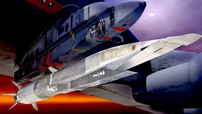 Hypersonic cruise missiles are a form of projectiles that have a propulsion system that breaks the sound barrier several times.  (US AIR FORCE).