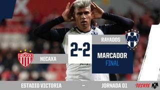 Monterrey, en la última jugada, dejó escapar dos puntos en su visita al Necaxa por el Clausura 2020 de la Liga MX