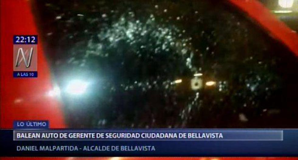 Balean a&nbsp;gerente de seguridad ciudadana de Bellavista. (Video: Canal N)