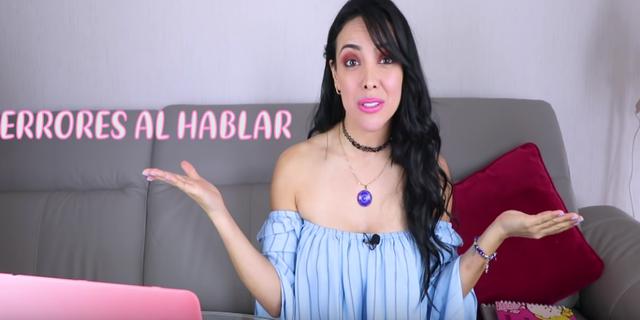 Modelo estrenó canal de YouTube con un video donde expuso a sus seguidores cuáles son los errores más comunes al hablar.